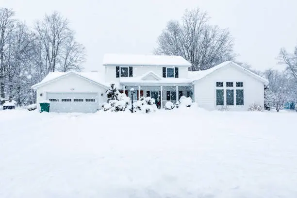 winter snowy home