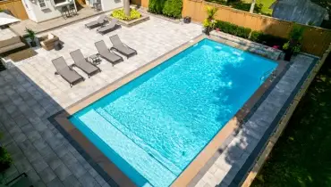 Beautiful backyard outdoor pool.